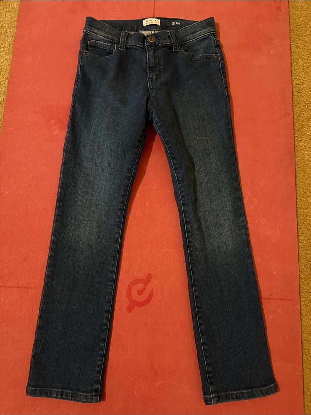 Janie and Jack Dark Blue Boys Slim Jeans